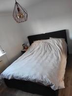 Elektrische zwarte Boxspring 160x200 - Zo Goed Als Nieuw ☘️, Huis en Inrichting, Slaapkamer | Boxsprings, Zwart, Tweepersoons