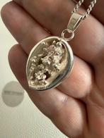 Y015/Vintage Zilveren bijzondere MODERNIST ketting, Gebruikt, Verzenden, X, Zilver