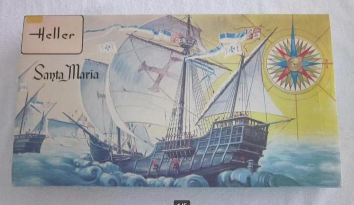 Heller Santa Maria no. 865 ongebouwd schaal 1:75., Hobby en Vrije tijd, Modelbouw | Boten en Schepen, Zo goed als nieuw, 1:50 tot 1:200