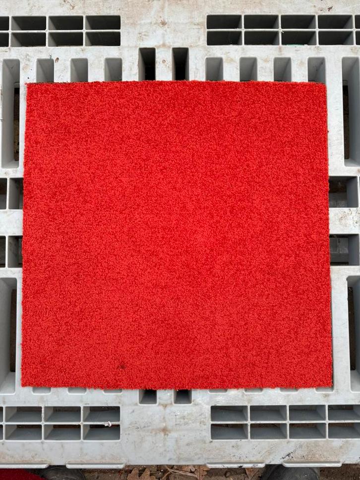 Tapijttegels Desso - oranje - 50x50- 52 m2, Huis en Inrichting, Stoffering | Vloerbedekking, Zo goed als nieuw, Tapijttegels, Overige kleuren