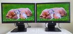 2 x 23 Inch Supernette Led LCD HP LA2306X 100% Ok !, Gebruikt, DisplayPort, Ophalen of Verzenden, In hoogte verstelbaar