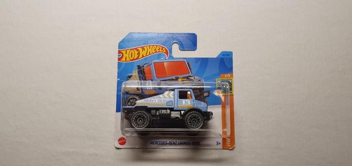 Hot wheels Mercedes-Benz Unimog 1300L bleu, Hobby en Vrije tijd, Modelauto's | Overige schalen, Nieuw, Auto, Ophalen of Verzenden