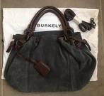 Burkely shopper blauw/grijs suede, Verzenden, Zo goed als nieuw, Blauw, Shopper