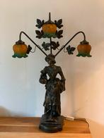 Antieke Art Nouveau Lamp met Vrouwelijk Figuur, Antiek en Kunst, Antiek | Lampen, Ophalen