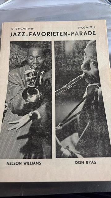 Paul Acket 1955 jazz parade concert programma Amsterdam beschikbaar voor biedingen