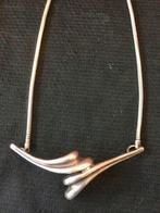 Vintage Zeer Aparte Echt Zilveren Ketting, Sieraden, Tassen en Uiterlijk, Kettingen, Met hanger, Ophalen of Verzenden, Zo goed als nieuw