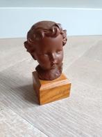 Kinderkopje Kinderhoofdje Goebel op sokkel, Antiek en Kunst, Kunst | Beelden en Houtsnijwerken, Ophalen of Verzenden