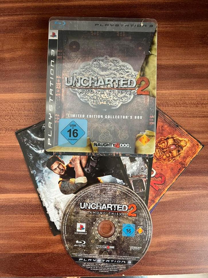Uncharted 2 Among Thieves Limited Collectore Edition PS3, Spelcomputers en Games, Games | Sony PlayStation 3, Zo goed als nieuw
