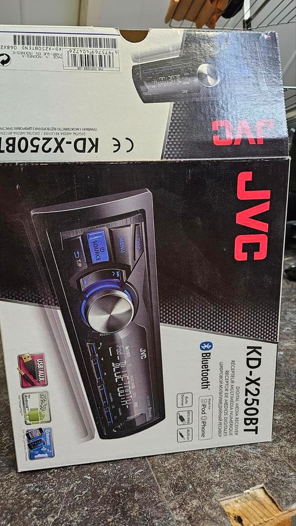 JVC KD-X250BT Autoradio - Zo Goed Als Nieuw!, Auto diversen, Autoradio's, Zo goed als nieuw, Ophalen
