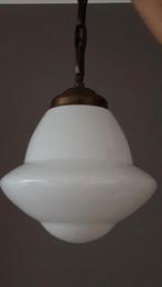 Vintage hanglamp melkglas, Ophalen of Verzenden