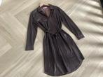 YAYA imitatie leren doorknoop jurk - Bruin - maat 40, Kleding | Dames, Ophalen of Verzenden, Zo goed als nieuw