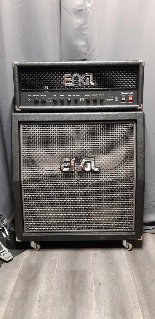 Engl 100 watt Fireball halfstack, Muziek en Instrumenten, Versterkers | Bas en Gitaar, Zo goed als nieuw, 100 watt of meer, Ophalen