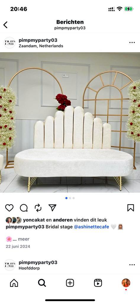 Gouden Backdrop Set - Nieuwstaat!, Hobby en Vrije tijd, Feestartikelen, Zo goed als nieuw, Ophalen