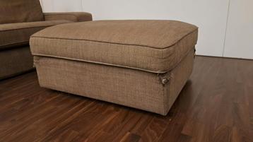 IKEA Kivik 3-zitsbank met hocker/voetenbank, bruin - afbeelding 8