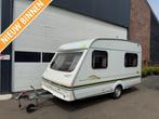 Swift Toscane 390 + voortent, Caravans en Kamperen, Caravans, Overige typen, Bedrijf, Treinzit, 750 - 1000 kg