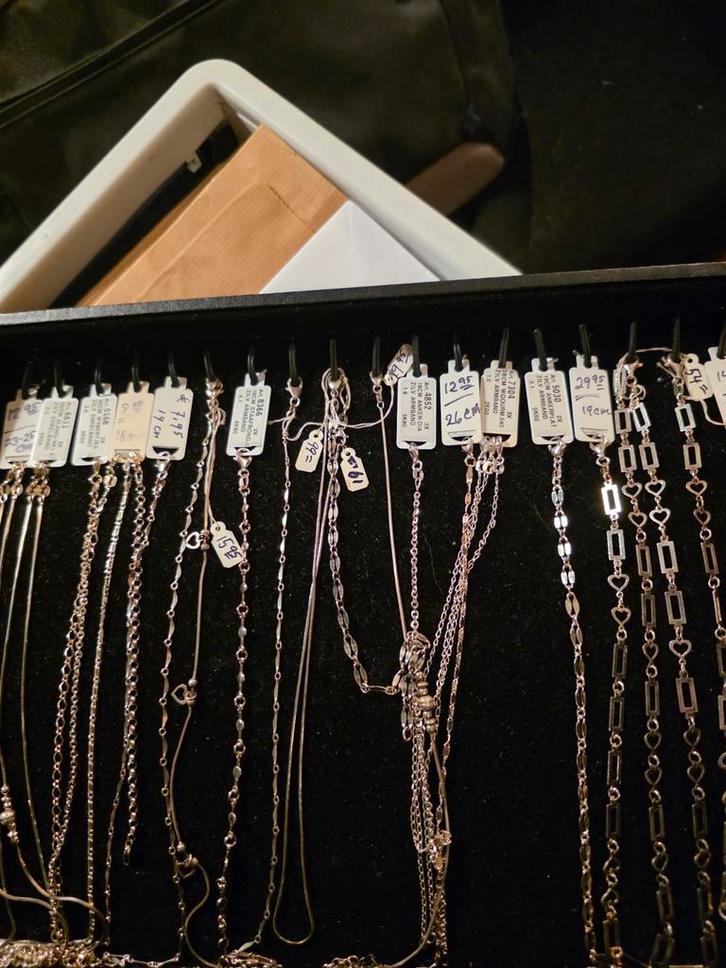 Zilveren Kettingen Collectie, Sieraden, Tassen en Uiterlijk, Kettingen, Nieuw, Zilver, Zilver, Met hanger, Ophalen of Verzenden
