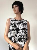FOS Amsterdam Leuke Zwart/Witte Viscose Plantenprint Top L, Kleding | Dames, Wit, Maat 42/44 (L), FOS Amsterdam, Ophalen of Verzenden