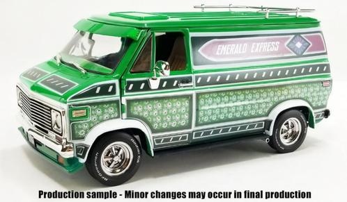 Chevrolet G-Series Van "Emerald Express" Acme 1:18, Hobby en Vrije tijd, Modelauto's | 1:18, Nieuw, Auto, Overige merken, Ophalen of Verzenden