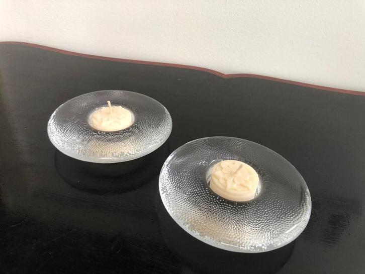 Iittala Finland waxinelichthouders ‘Nappi’ van Markku Salo, Verzamelen, Porselein, Kristal en Bestek, Zo goed als nieuw, Overige typen