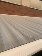 Zonnescherm knikarm elektrisch ca 5,40 meter breed., Tuin en Terras, Zonneschermen, Gebruikt, Elektrisch, Ophalen of Verzenden