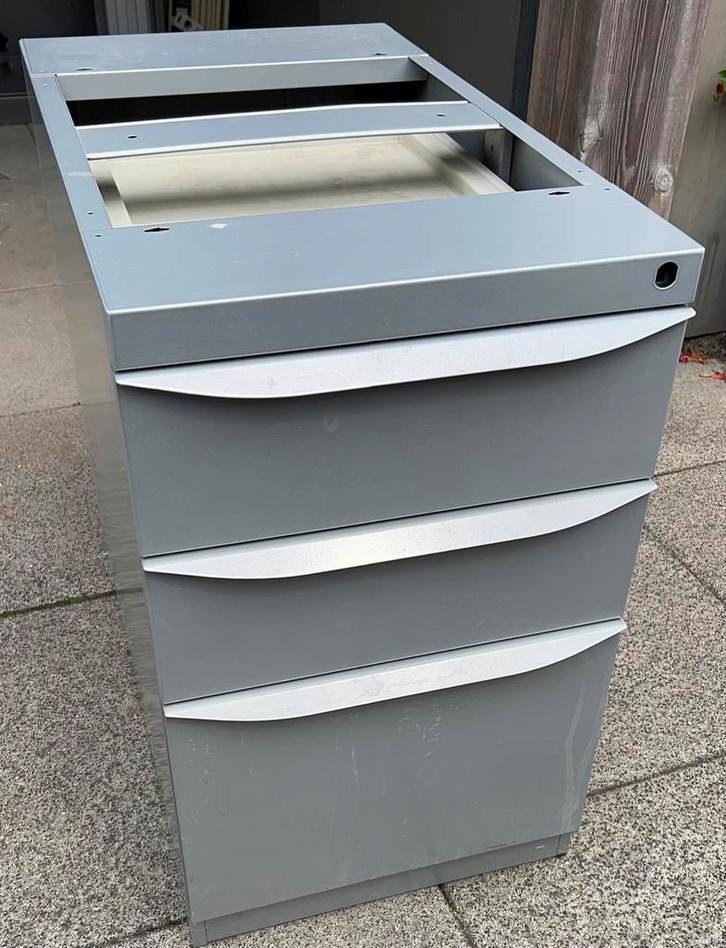 Metalen Emmein bureaublok, Huis en Inrichting, Kasten | Ladekasten, Gebruikt, Minder dan 100 cm, Minder dan 50 cm, 75 cm of meer