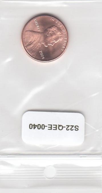 S22-QEE-0040-M48 United States 1 Cent UNC 2024 KM468    