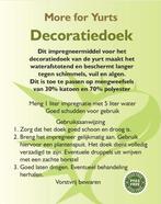 More for Yurts DK (Decoratiedoek) impregnatie 1 liter, Ophalen of Verzenden, Nieuw