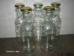 92 sapflessen 1 liter flessen v. Flevosap, schroefdop metaal, Ophalen