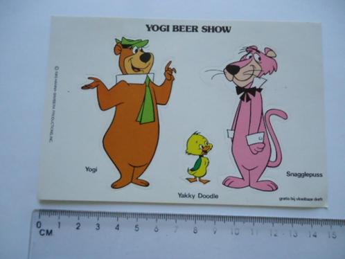 sticker oud YOGI BEER Show dreft 1980 hanna barbera cartoon, Verzamelen, Stickers, Zo goed als nieuw, Bedrijf of Vereniging, Verzenden