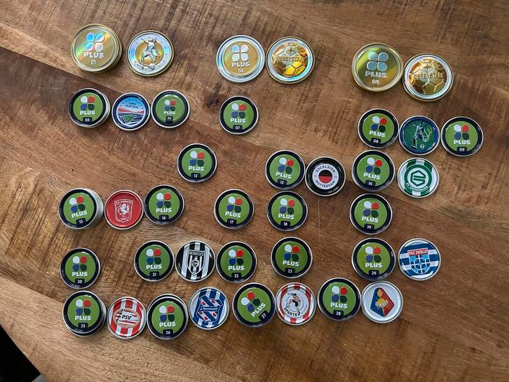 Cluppies van de PLUS Supermarkt, Verzamelen, Speldjes, Pins en Buttons, Zo goed als nieuw, Button, Sport, Ophalen of Verzenden