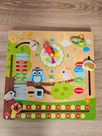 Houten Leerbord Klok en Kalender, Ophalen of Verzenden, Zo goed als nieuw, Taal en Lezen
