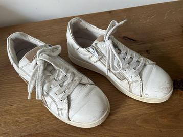Witte leren sneakers van Clic, maat 35, in goede staat! beschikbaar voor biedingen
