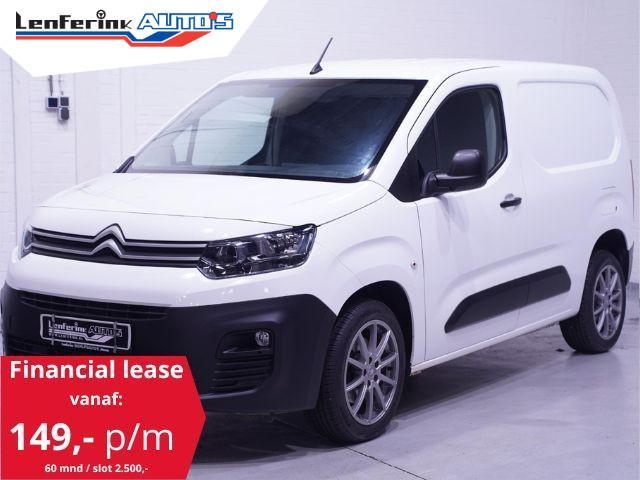 Citroen Berlingo 1.6 BlueHDI 100 pk L1 Airco, 17" LMV Cruise, Auto's, Bestelauto's, Bedrijf, Te koop, ABS, Airconditioning, Alarm