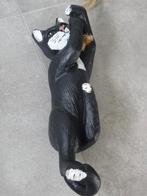 Poes kater beeld hangende poes zwarte kat tuinbeeld dieren, Tuin en Terras, Ophalen of Verzenden, Zo goed als nieuw, Overige materialen
