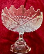 Kristallen fruitschaal op voet, Ophalen of Verzenden