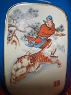 Vintage Chinese Handgeschilderde porseleinen Rijstwijnfles, Antiek en Kunst, Ophalen of Verzenden