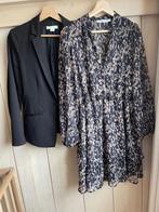 Prachtige set zwarte blazer H&M jurk van Costes maat M, Kleding | Dames, Maat 38/40 (M), Zwart, Ophalen of Verzenden, Zo goed als nieuw