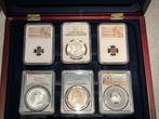 SPOED!! Partij van 6 zeldzame PCGS/NGC Slabbs, Postzegels en Munten, Munten | Amerika, Ophalen of Verzenden, Noord-Amerika, Setje