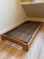 Gratis eenpersoonsbed houten frame 80x190cm, Ophalen, Gebruikt, Eenpersoons, 190 cm of minder