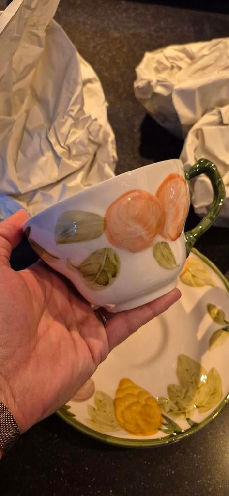 6 Franciscan Soepkommen met Onderbordjes - Perfect!, Huis en Inrichting, Keuken | Servies, Ophalen, Zo goed als nieuw, Kom(men)