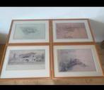 4 Frank Lloyd Wright Lithografieën, Antiek en Kunst, Kunst | Litho's en Zeefdrukken, Ophalen of Verzenden