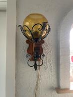 Koperen lampen glas, Antiek en Kunst, Ophalen of Verzenden