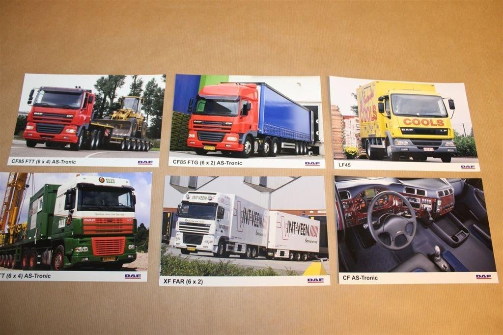 6 reclamefoto's DAF vrachtwagens - Circa 1985, Boeken, Ophalen of Verzenden, Zo goed als nieuw, Tractor en Landbouw