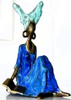 Brons beeld, Afrikaans sculptuur., Ophalen of Verzenden