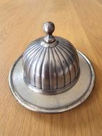 Antiek Art Deco verzilverd kaviaar schaaltje / klosje €17,50, Antiek en Kunst, Antiek | Goud en Zilver, Ophalen of Verzenden