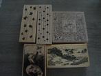 houten stempels, Hobby en Vrije tijd, Stempelen, Verzenden, Zo goed als nieuw, Houten stempel