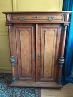 Vintage mahonie houten meidenkast antiek kast biedermeier, Ophalen