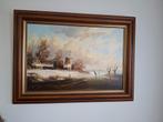 Schilderij winterlandschap, Antiek en Kunst, Kunst | Schilderijen | Klassiek, Ophalen