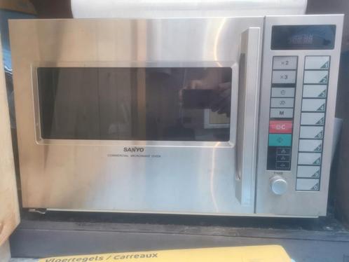 Sanyo EMC2001 1900W commerciële magnetron rvs, Witgoed en Apparatuur, Magnetrons, Zo goed als nieuw, Vrijstaand, Ophalen