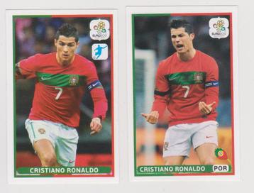 Panini stickers Euro 2012; 2x Cristiano Ronaldo beschikbaar voor biedingen